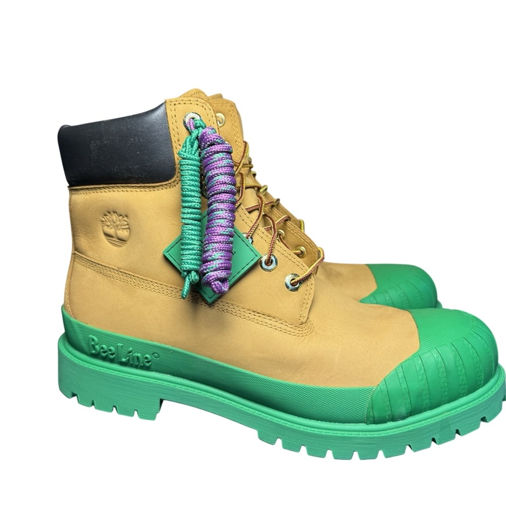 Timberland X Bee Line 6-Inch Boots Wheat Green A2M2Y A52145 Mens 11.5